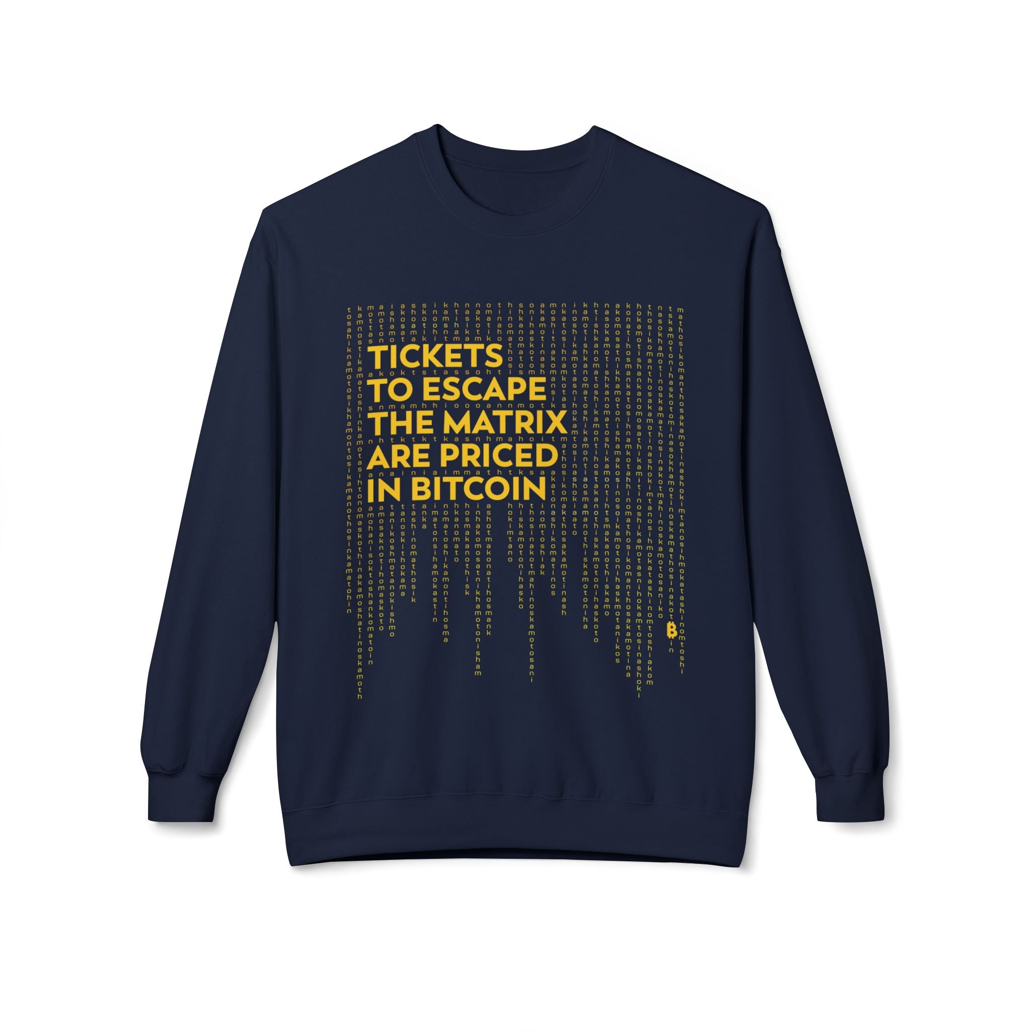 Bitcoin: Escape the Matrix - Unisex Crew Neck Sweatshirt