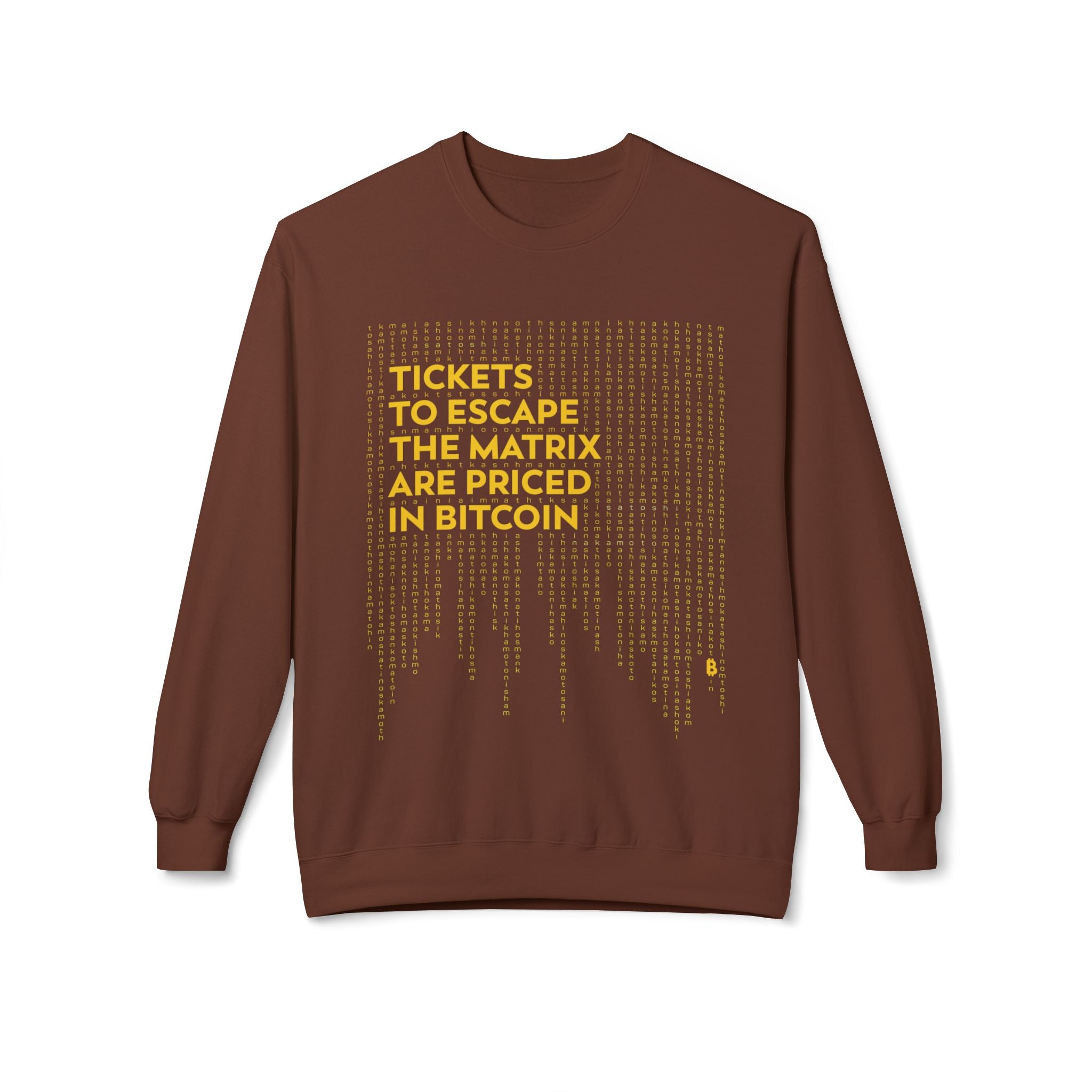 Bitcoin: Escape the Matrix - Unisex Crew Neck Sweatshirt