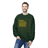 Bitcoin: Escape the Matrix - Unisex Crew Neck Sweatshirt