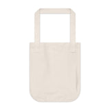 Keep Calm and HODL - Organic Canvas Tote Bag with black and white graphic print