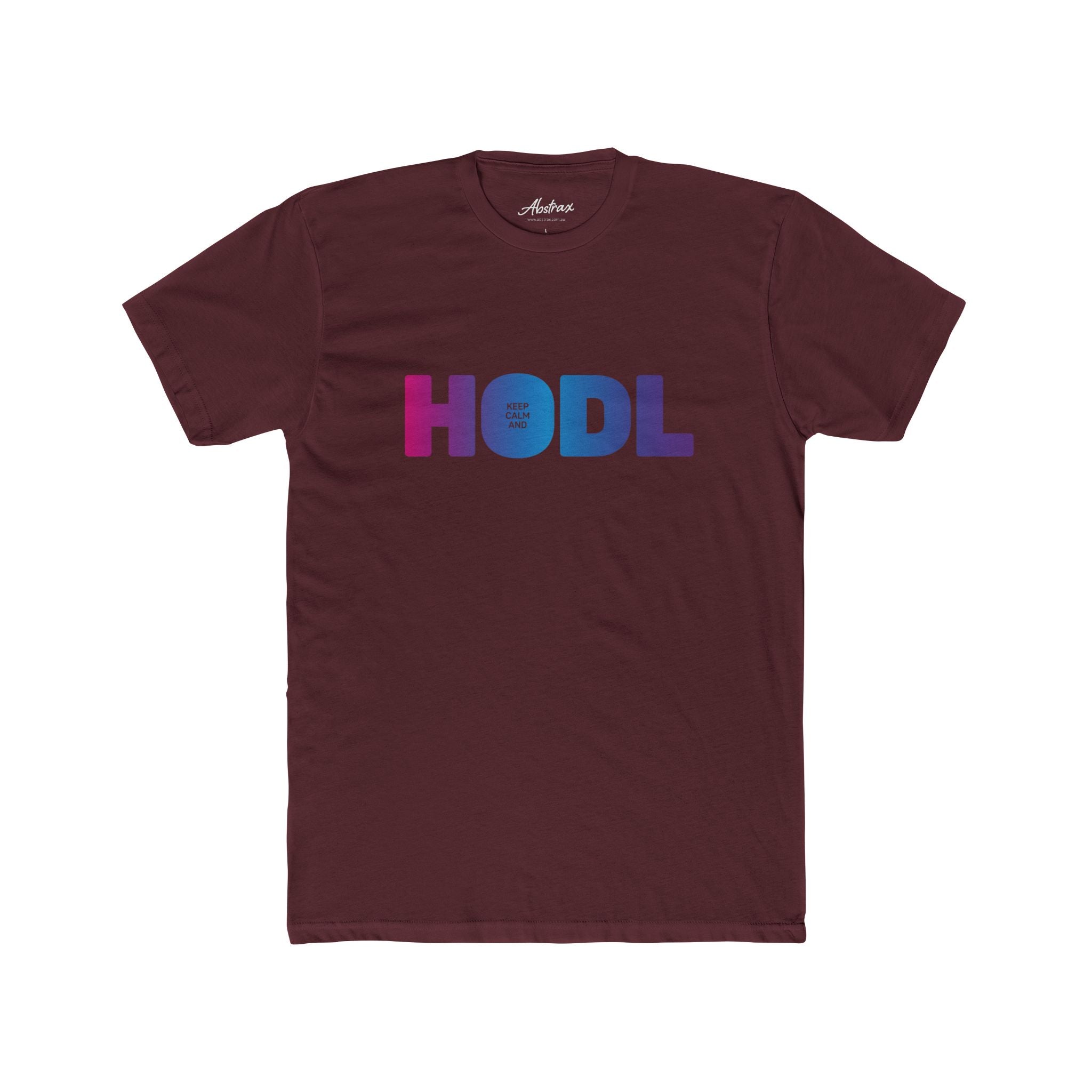 Keep Calm and HODL - Colour Gradient Print T-Shirt