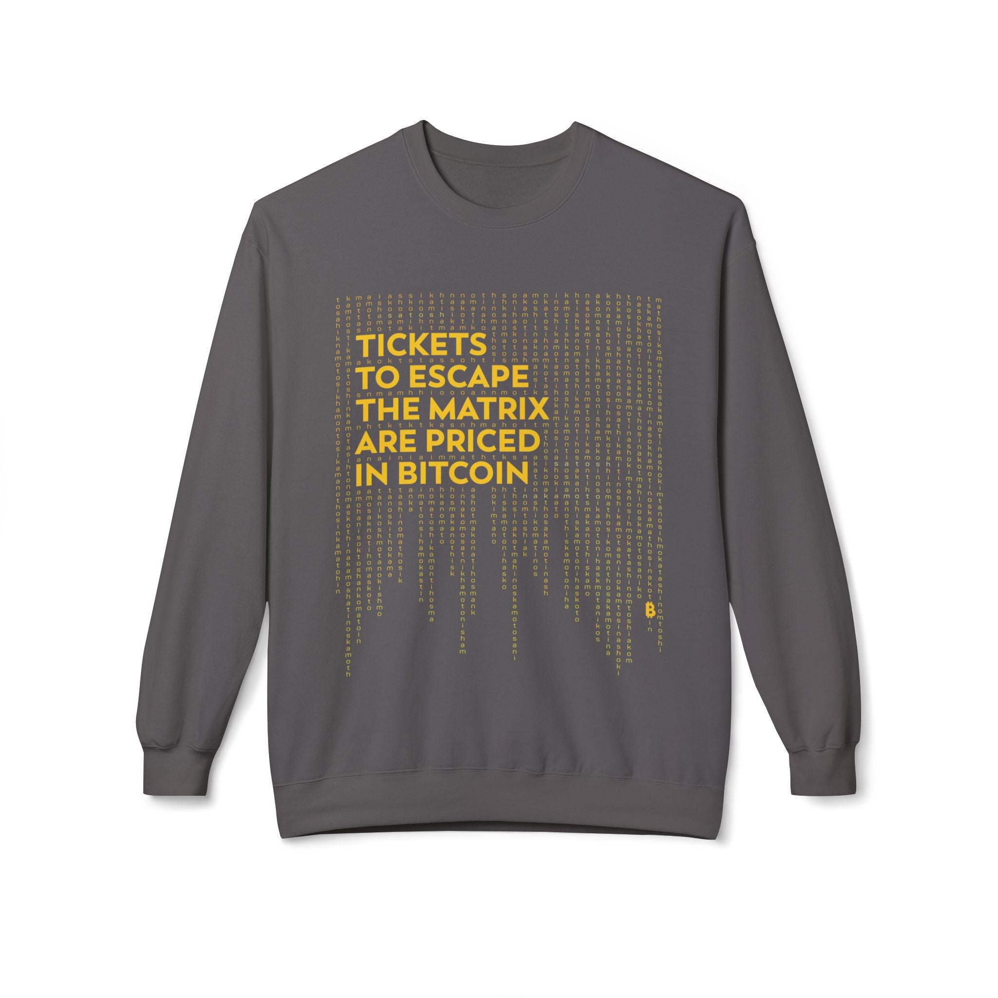 Bitcoin: Escape the Matrix - Unisex Crew Neck Sweatshirt